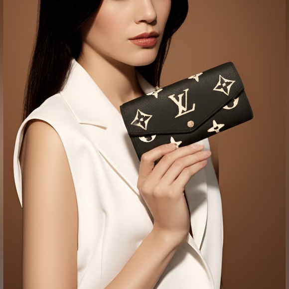 210 Preloved Louis Vuitton LV Escala Empriente Bicolor Portefeuille - Picture 2 of 10